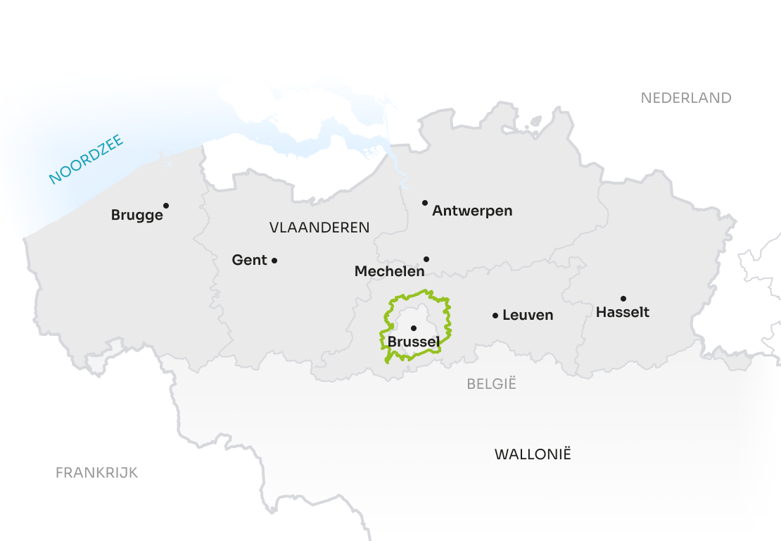 Map Flanders NL Green Belt Route